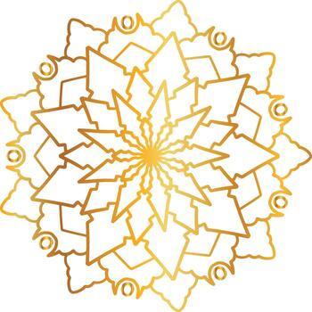 mandala pattern and background design with golden color, flower, texture, circle vector