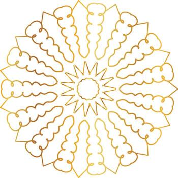 mandala pattern and background design with golden color, flower, texture, circle vector