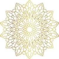 mandala pattern and background design with golden color, flower, texture, circle vector
