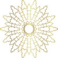 Golden Mandala design pattern, background, flower, decoration, circle, vector