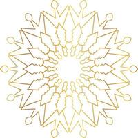 Golden Mandala design pattern, background, flower, decoration, circle, vector