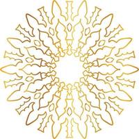 Golden Mandala design pattern, background, flower, decoration, circle, vector