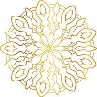Golden Mandala design pattern, background, flower, decoration, circle, vector
