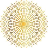 diseño de mandala dorado, real, diseño, fondo, circulo, flor vector