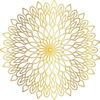 diseño de mandala dorado, real, diseño, fondo, circulo, flor vector