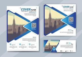 flyer business tempate for brochure annual report company vector