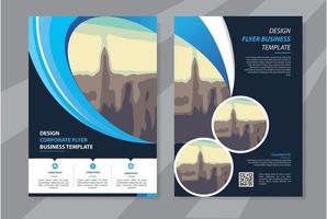 flyer business tempate for brochure annual report company vector