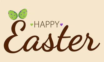 Happy Easter lettering. Happy Easter banners, greeting cards, posters, holiday covers. vector