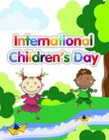 World Children's Day illustration vector