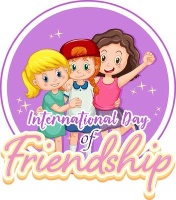 International Day of Friendship banner with children group