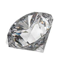 Diamond on white 3d photo