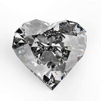 forma de corazón de diamante foto