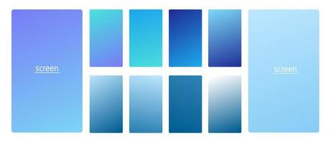 Gradient backgrounds for screen set 1 vector