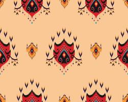 Seamless oriental geometric ethnic pattern for background or wallpaper. Carpet floor curtain design vector