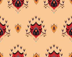 Seamless oriental geometric ethnic pattern for background or wallpaper. Carpet floor curtain design vector