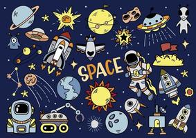 space and cosmos illustration Vector for banner