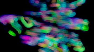 Abstract blurred glowing background with nern bokeh video