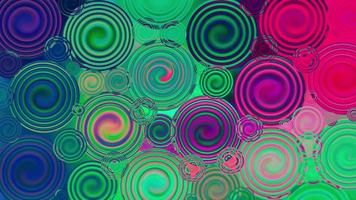 Abstract multicolored background with moving circles video