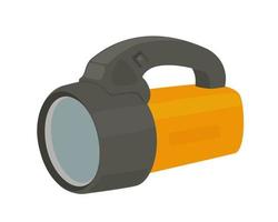 Yellow camping lantern. vector