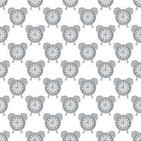 Alarm clock seamless pattern vector