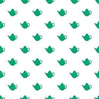 Kettle pattern, cartoon style vector