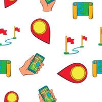 Search way pattern, cartoon style vector