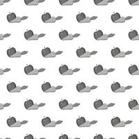 Apple and carrot seamless pattern vector