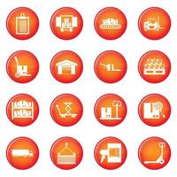 Delivery icons vector set