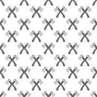 Crossed axes seamless pattern vector