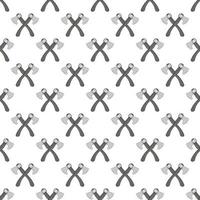 Crossed axes seamless pattern vector