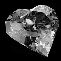 diamond heart shape photo