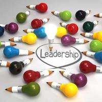 drawing idea pencil and light bulb concept creative and leadership photo