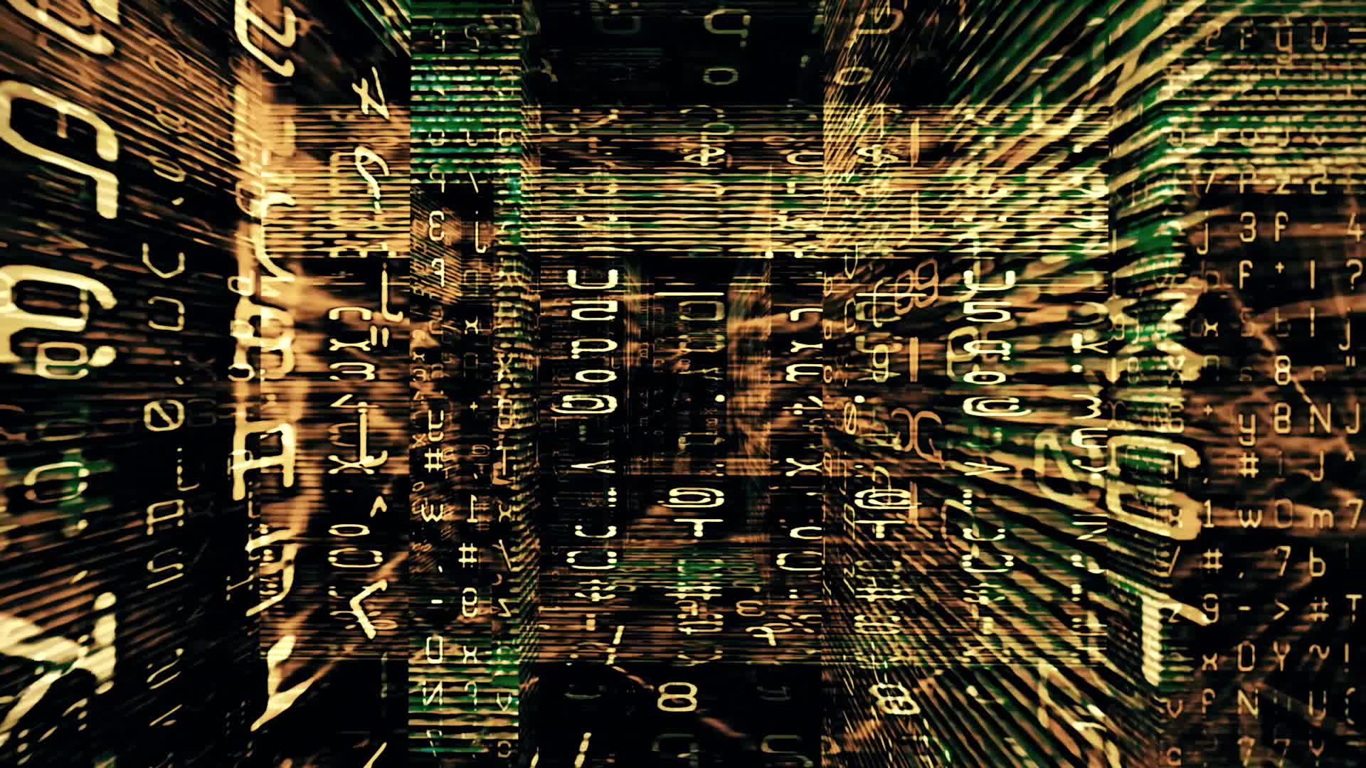 Traveling Through a Labyrinth of Digital Data 5314139 Stock Video at Vecteezy
