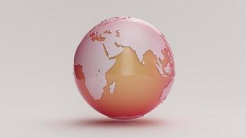 An Earth Globe Rotates video