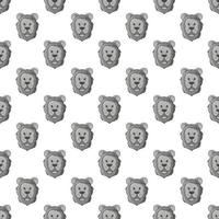 Head of a lion seamless pattern vector