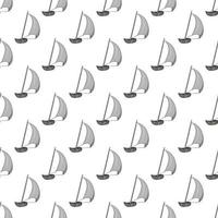 Boat seamless pattern vector
