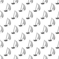 Boat seamless pattern vector