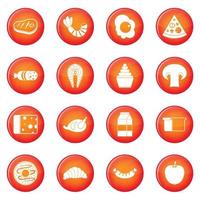 Food icons vector set