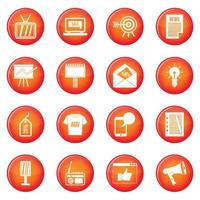 Advertisement icons vector set