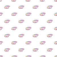 Palette of colors pattern, cartoon style vector