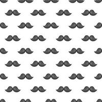 Mustache seamless pattern vector