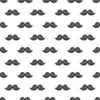 Mustache seamless pattern vector