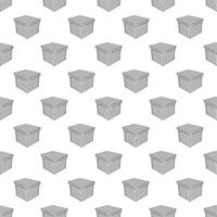 Square box seamless pattern vector