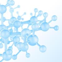 Abstract 3d molecules medical photo