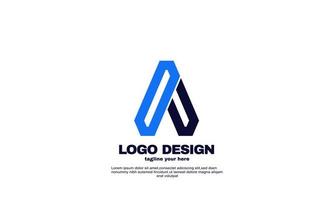 stock abstract modern eye catching identity corporate company and business logo design vector