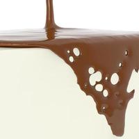 melt splash of brown hot chocolate 3d photo