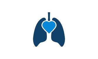 stock vector lungs love logo designs concept vector lungs love logo lungs care logo template
