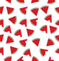 Watermelon Flat Background  seamless pattern vector