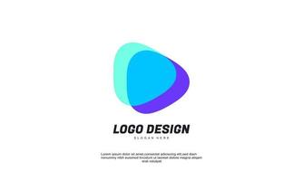 stock vector abstract service triangle logo business corporate building template logo design vector illustration colorful