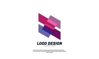 elementos de diseño de logotipo de diseño de icono moderno creativo abstracto mejor para la empresa que crea identidad de marca y logotipos vector